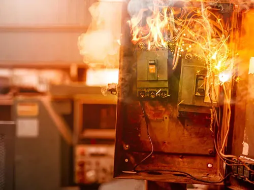 Hiện tượng quá dòng động cơ và rủi ro cháy thiết bị trong nhà máy