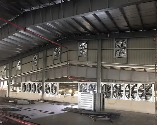 Nguyên nhân rung quạt hút trong nhà xưởng