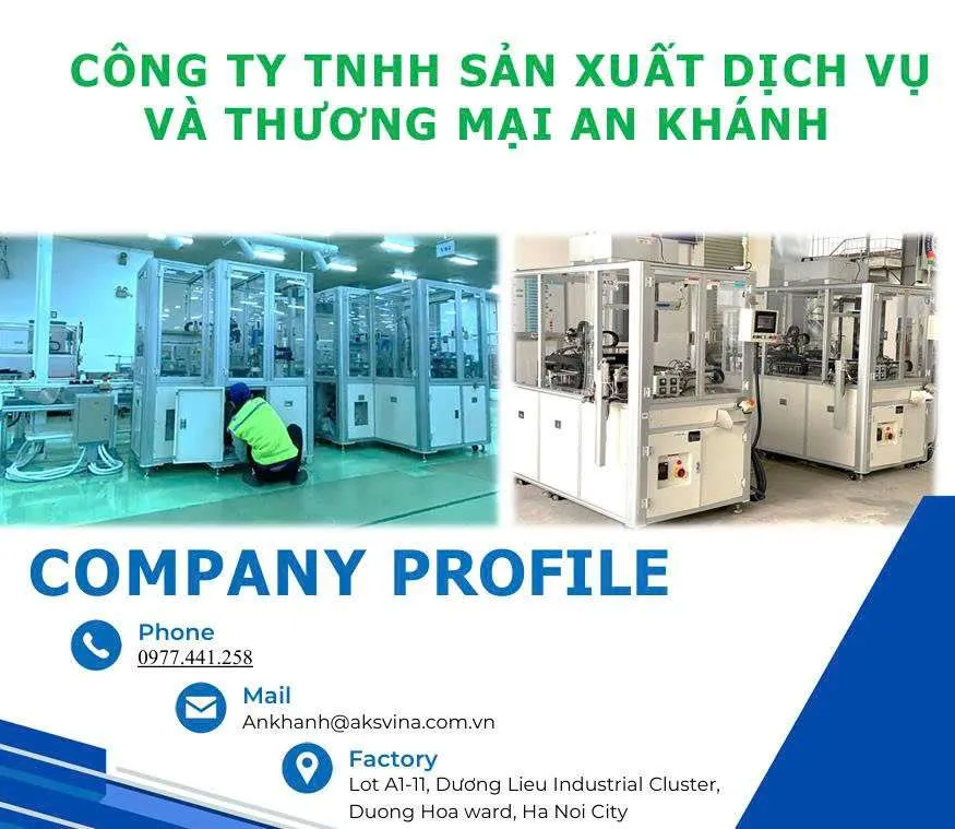 Nhà máy AKS-VINA - khu vực sản xuất tự động hóa